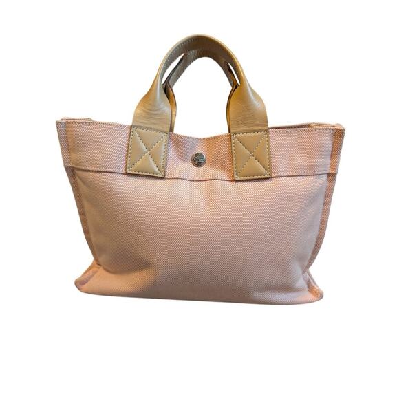 Burberry Blue Label Authentic Pink and Beige Canvas Mini Tote - Picture 2 of 13